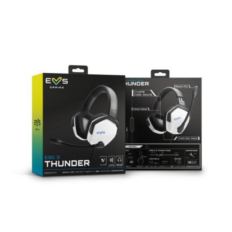 Energy Sistem ESG 3 Thunder Auriculares Gaming Multiplataforma Blancos