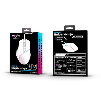 Energy Sistem ESG M2 Sniper-Ninja Ratón Gaming 6400 DPI Blanco Energy Sistem ESG M2 Sniper-Ninja Ratón Gaming 6400 DPI Blanco