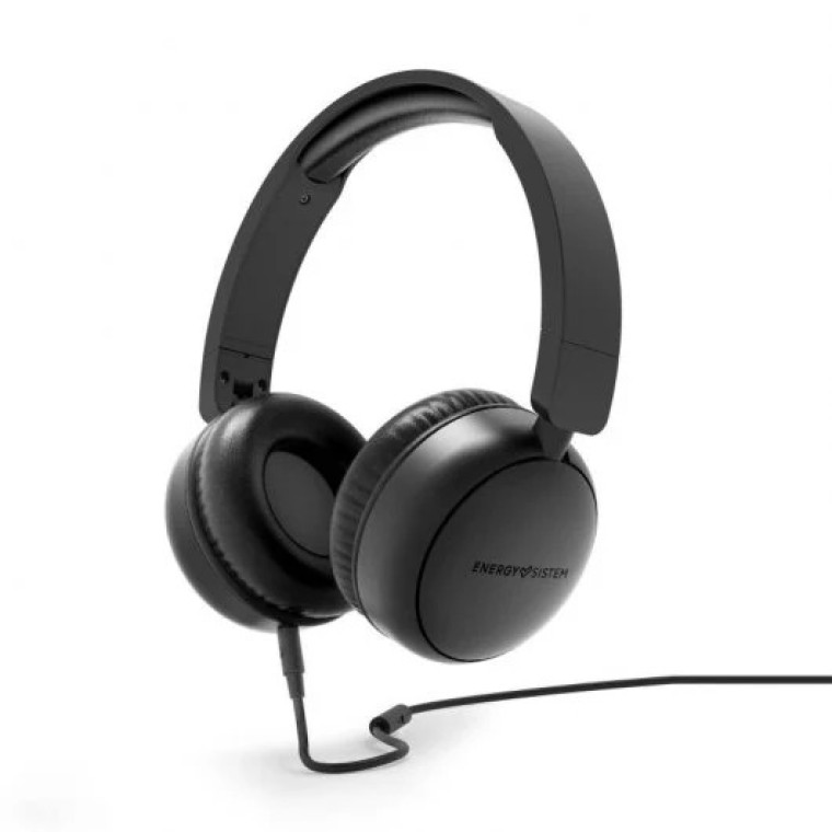 Energy Sistem Soundspire Auriculares Plegables con Cable Extraíble Negros