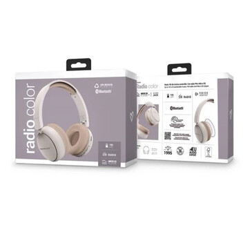 Energy Sistem Radio Color Auriculares Bluetooth con Radio FM Crema Energy Sistem Radio Color Auriculares Bluetooth con Radio FM Crema