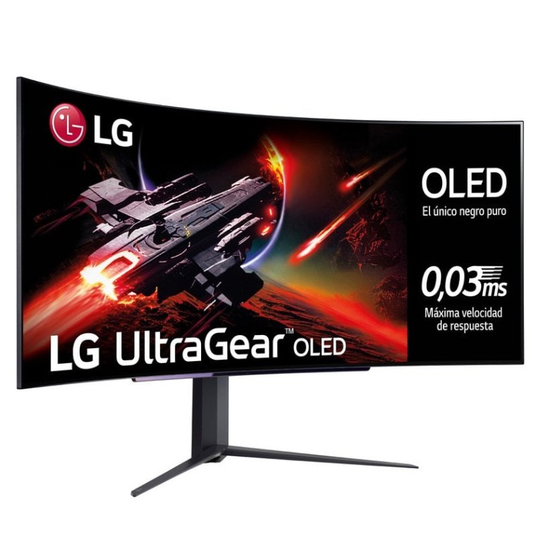 LG UltraGear 45GR95QE-B 44.5" OLED WQHD 240Hz G-Sync Compatible Curvo