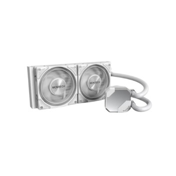 Refrigeración Líquida Montech HyperFlow S240 240mm 2 Ventiladores ARGB Blanco