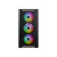 Torre PC Torre ATX Montech XR WOOD (B) Negro Midi-Tower 4x120mm RGB Ventana Lateral