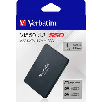 Verbatim Vi550 S3 2.5" SSD 1TB SATA 3 Verbatim Vi550 S3 2.5" SSD 1TB SATA 3