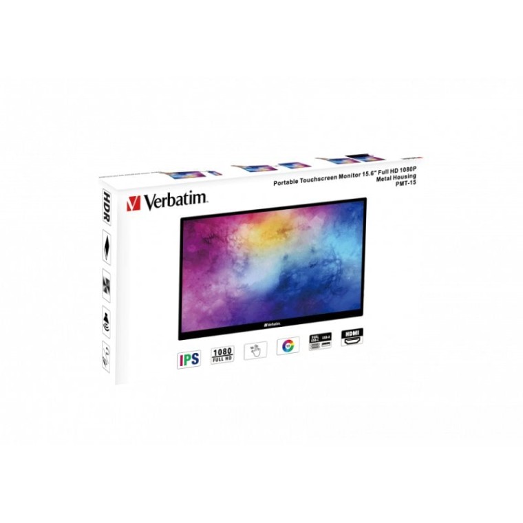 Verbatim PMT-15 15.6" IPS FullHD FreeSync Táctil