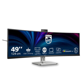 Monitor Philips 49B2U6900CH 49" Dual QHD 75Hz VA Curvo HDR400 Webcam KVM USB-C Monitor Philips 49B2U6900CH 49" Dual QHD 75Hz VA Curvo HDR400 Webcam KVM USB-C