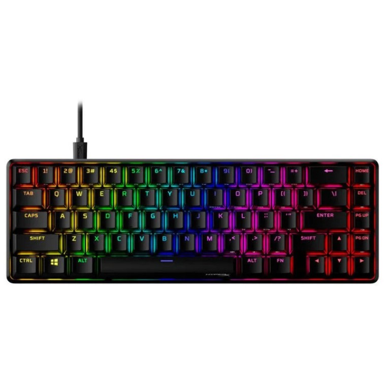 HyperX Alloy Origins 65 Teclado Mecánico Gaming Switch HyperX Red QWERTY USA Negro