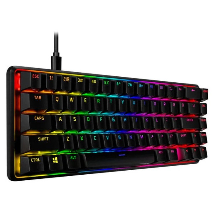 HyperX Alloy Origins 65 Teclado Mecánico Gaming Switch HyperX Red QWERTY USA Negro