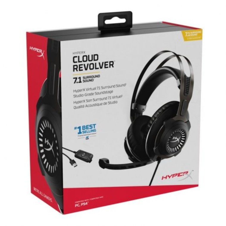 HyperX Cloud Revolver Auriculares Gaming 7.1 Multiplataforma Negros