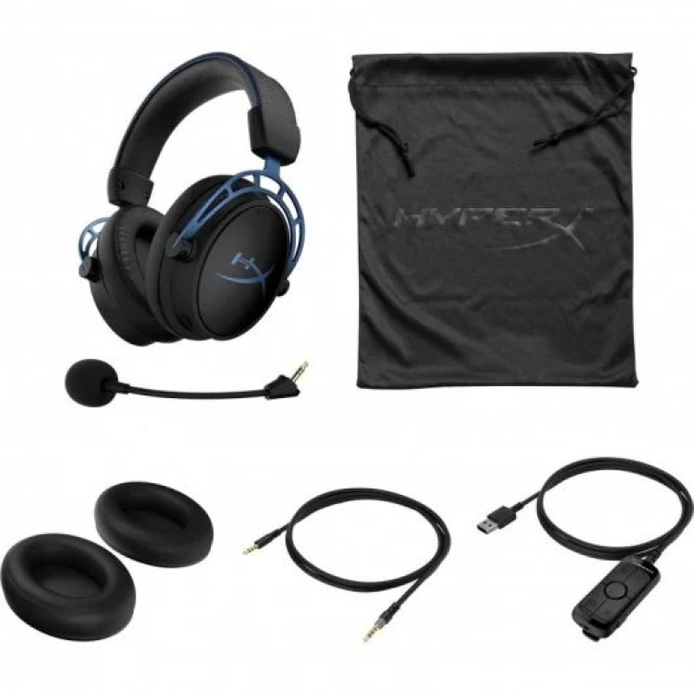 HyperX Cloud Alpha S Auriculares Gaming Negro/Azul