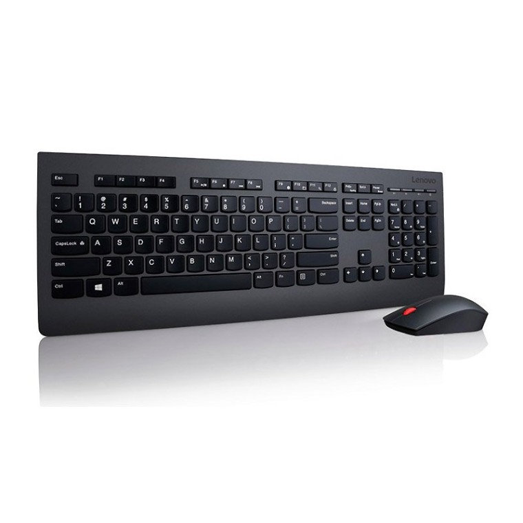 Lenovo Profesional Combo Teclado + Ratón Inalámbrico 1600DPI Negro