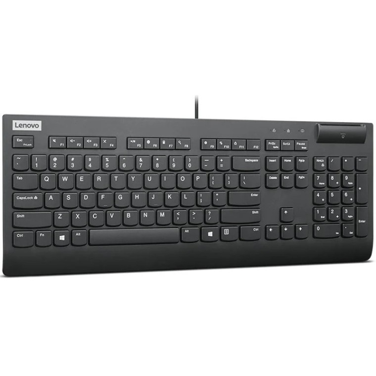 Lenovo Smartcard II Teclado con Lector de Tarjetas Inteligentes Negro