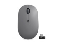 Ratón Lenovo Go Ambidextro 2400 DPI Óptico RF inalámbrico Negro Gris USB-C