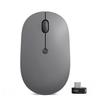 Ratón Lenovo Go Ambidextro 2400 DPI Óptico RF inalámbrico Negro Gris USB-C Ratón Lenovo Go Ambidextro 2400 DPI Óptico RF inalámbrico Negro Gris USB-C