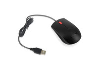 Ratón Lenovo 4Y51M03357 Ambidextro Óptico 1600 DPI USB tipo A Negro Cable 1.8m