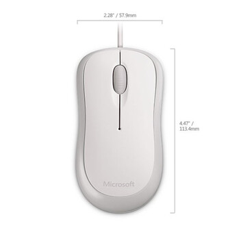 Microsoft Basic Ratón Óptico 800DPI Blanco Microsoft Basic Ratón Óptico 800DPI Blanco