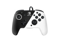 PDP Faceoff Deluxe Audio Mando con Cable Blanco/Negro para Nintendo Switch