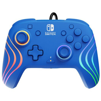 PDP Afterglow Wave Mando con Cable Azul para Nintendo Switch/OLED PDP Afterglow Wave Mando con Cable Azul para Nintendo Switch/OLED