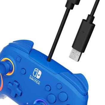 PDP Afterglow Wave Mando con Cable Azul para Nintendo Switch/OLED PDP Afterglow Wave Mando con Cable Azul para Nintendo Switch/OLED