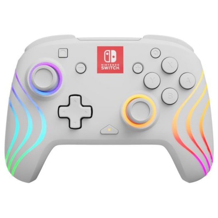 PDP Afterglow Wave Mando Inalámbrico Blanco para Nintendo Switch/OLED