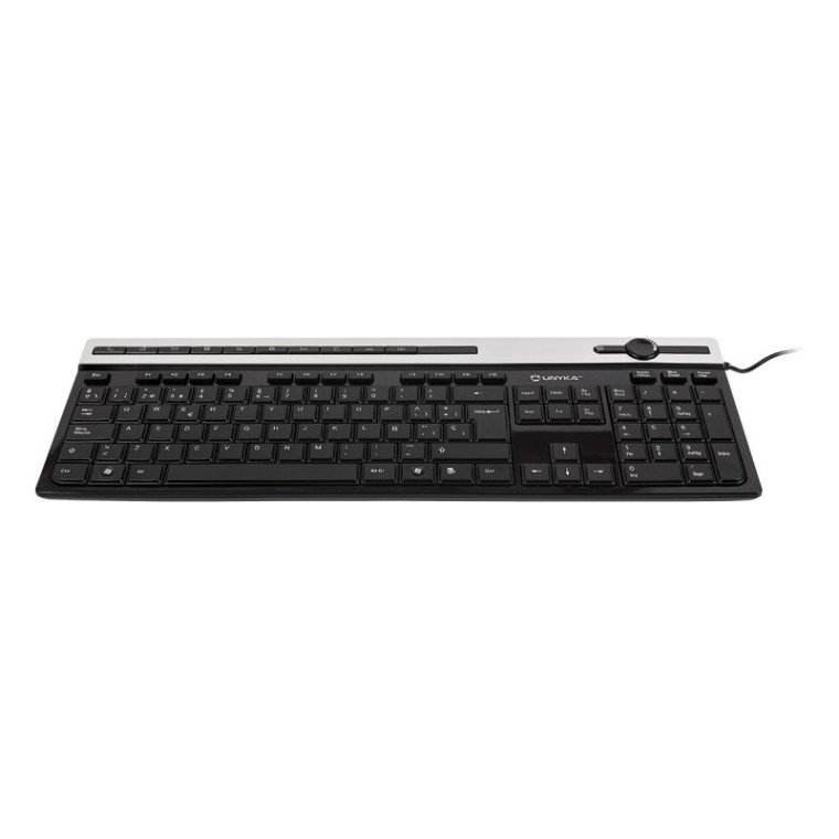 UNYKAch A2930 Teclado Multimedia USB Negro