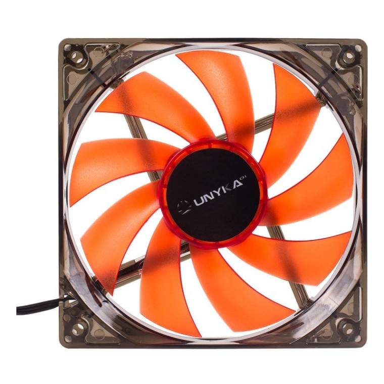 Unykach Ventilador 120x120mm LED Rojo