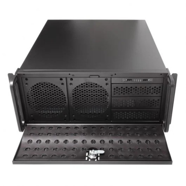 UNYKAch UK 4129 Caja Rack 19" 4U Negra sin Fuente