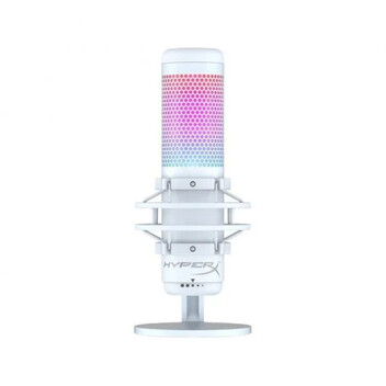 HyperX Quadcast S Micrófono RGB Condensador USB Autónomo Blanco HyperX Quadcast S Micrófono RGB Condensador USB Autónomo Blanco