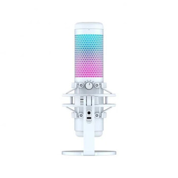 HyperX Quadcast S Micrófono RGB Condensador USB Autónomo Blanco HyperX Quadcast S Micrófono RGB Condensador USB Autónomo Blanco