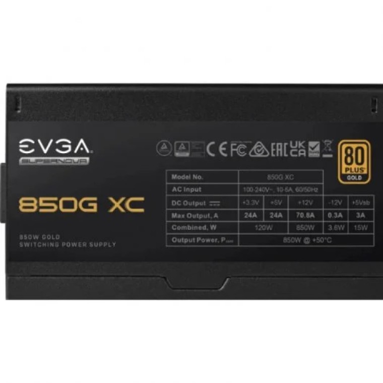 EVGA SuperNOVA 850G XC 850W 80 Plus Gold Full Modular