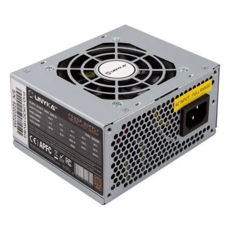 UNYKAch Fuente de Alimentación SFX 300W 80 Plus Bronze