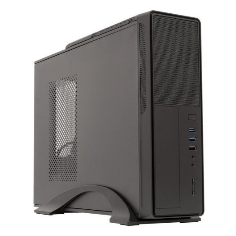 UNYKAch UK2010 Caja PC Micro ATX USB 3.0 Negra + Fuente de Alimentación 300W