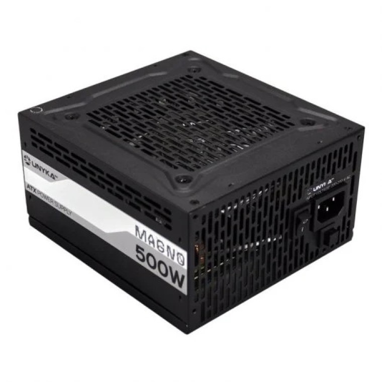 UNYKAch Magno Fuente de Alimentación RGB ATX 500W Semi Modular Negra