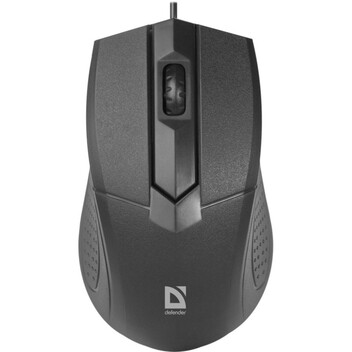 Ratón Defender Optimum MB-270 USB 1000 DPI Negro Ergonomía Office