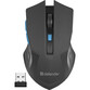 Ratón Defender ACCURA MM-275 inalámbrico 1600 DPI negro azul 6 botones ergonómico