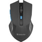 Ratón Defender ACCURA MM-275 inalámbrico 1600 DPI negro azul 6 botones ergonómico