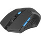 Ratón Defender ACCURA MM-275 inalámbrico 1600 DPI negro azul 6 botones ergonómico