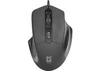 Ratón Defender Datum MB-347 USB 1600 DPI Negro ergonómico