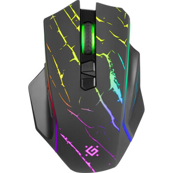 Ratón Defender URAN GM-503 Inalámbrico RF 3200 DPI Negro RGB 8 Botones Gaming Ratón Defender URAN GM-503 Inalámbrico RF 3200 DPI Negro RGB 8 Botones Gaming
