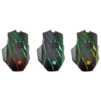 Ratón Defender URAN GM-503 Inalámbrico RF 3200 DPI Negro RGB 8 Botones Gaming Ratón Defender URAN GM-503 Inalámbrico RF 3200 DPI Negro RGB 8 Botones Gaming