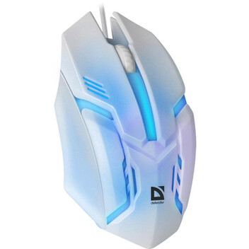 Ratón Defender Cyber MB-560L USB 1200DPI Blanco Iluminación Multicolor Ratón Defender Cyber MB-560L USB 1200DPI Blanco Iluminación Multicolor