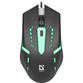 Ratón Defender HIT MB-601 USB 1200DPI Negro RGB Ambidiestro 4 Botones