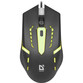 Ratón Defender HIT MB-601 USB 1200DPI Negro RGB Ambidiestro 4 Botones