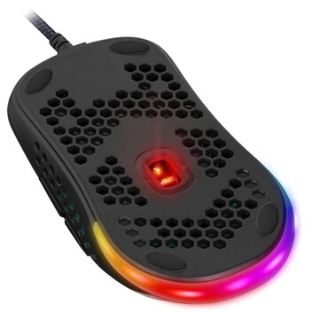 Ratón Defender SHEPARD GM-620L USB 12800 DPI Negro RGB 7 Botones Gaming Ratón Defender SHEPARD GM-620L USB 12800 DPI Negro RGB 7 Botones Gaming