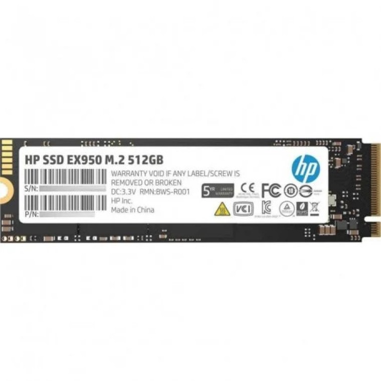 HP EX950 SSD M.2 512GB PCIe Gen3