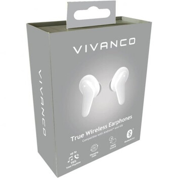 Vivanco Fresh Pair Auriculares Bluetooth Blancos