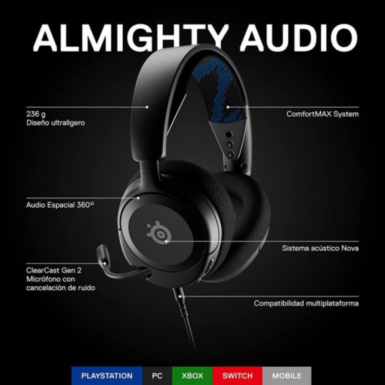 Steelseries Arctis Nova 1P Auriculares Gaming