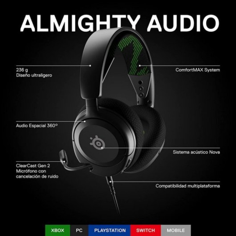 Steelseries Arctis Nova 1X Auriculares Gaming