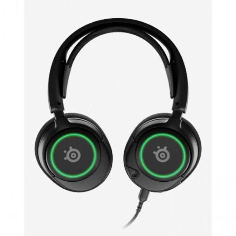 SteelSeries Arctis Nova 3 Auriculares Gaming RGB PC/PS4/PS5/Switch Negros