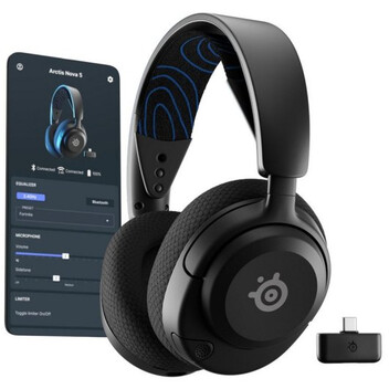 Steelseries Arctis Nova 5P Auriculares Gaming Inalámbricos Negros Diseñados para PlayStation Steelseries Arctis Nova 5P Auriculares Gaming Inalámbricos Negros Diseñados para PlayStation